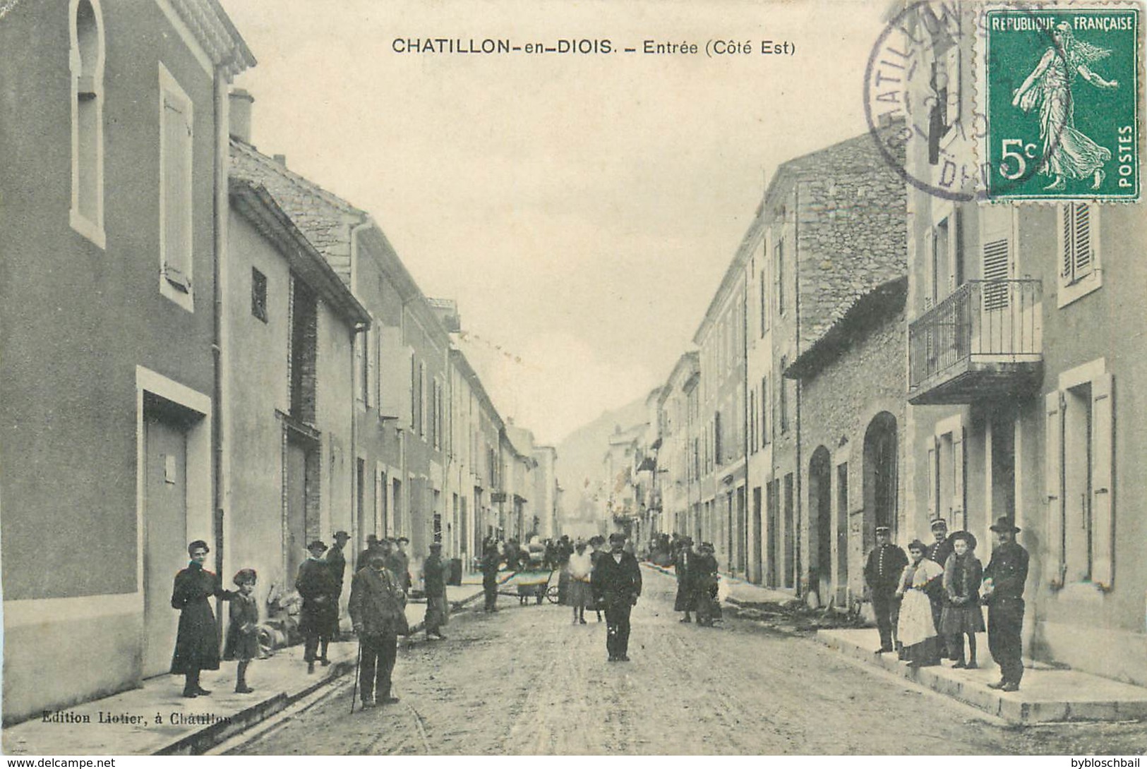 CPA 26 Drôme Châtillon-en-Diois Entrée Côté Est