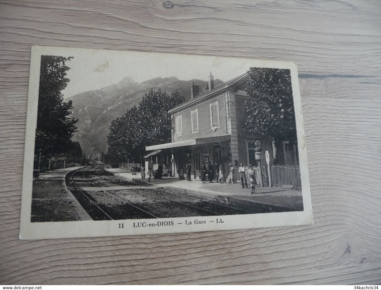 CPA 26 Drôme Luc en Diois la gare