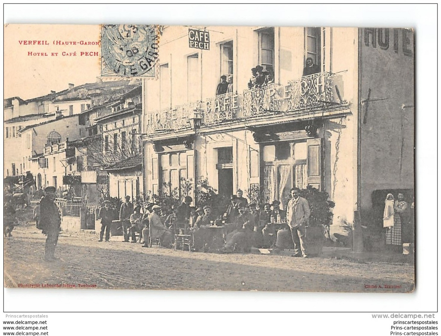 CPA 31 Verfeil Hotel et Café Pech