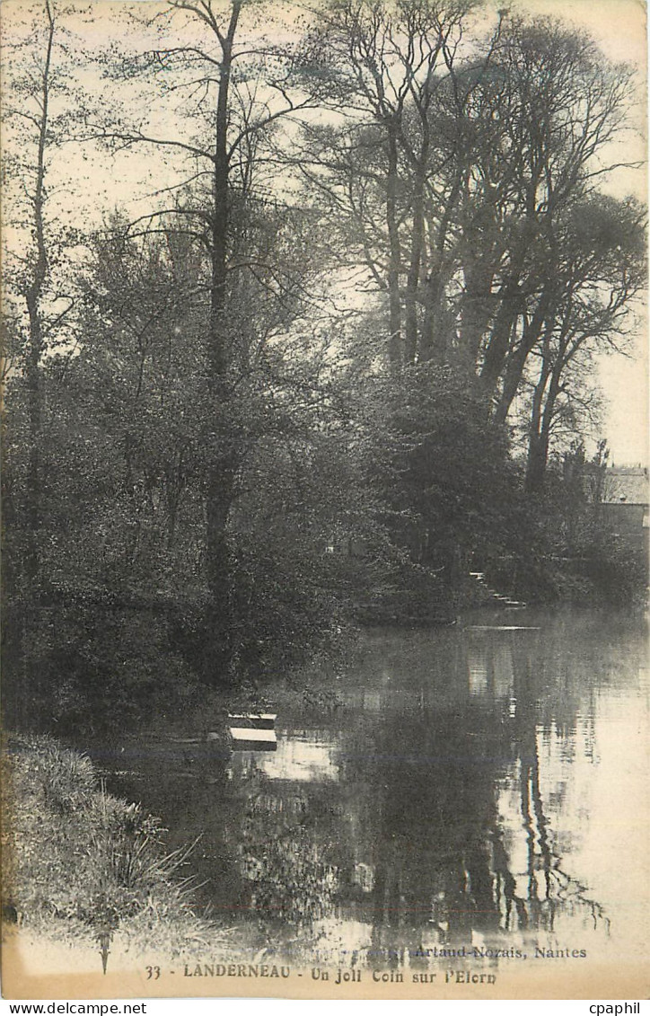 CPA 33 landerneau un joli coin sur l elorn