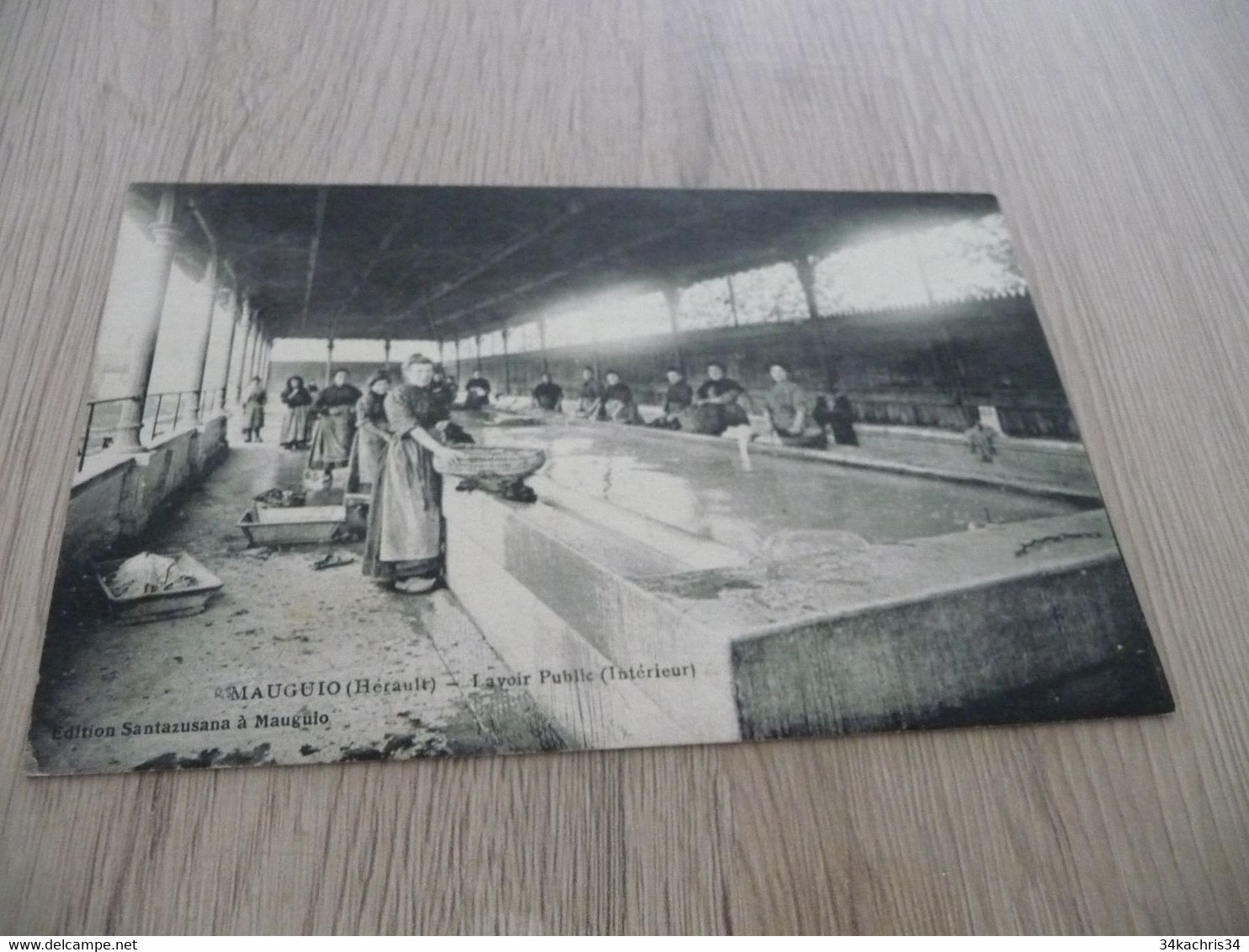 CPA 34 Hérault Mauguio lavoir public