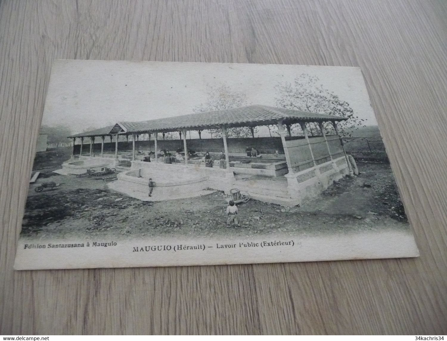 CPA 34 Hérault Mauguio lavoir public