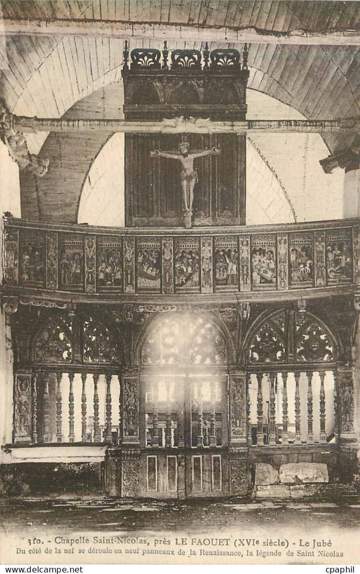 CPA 350 chapelle saint nicolas pres le faouet (xvi siecle) le jube