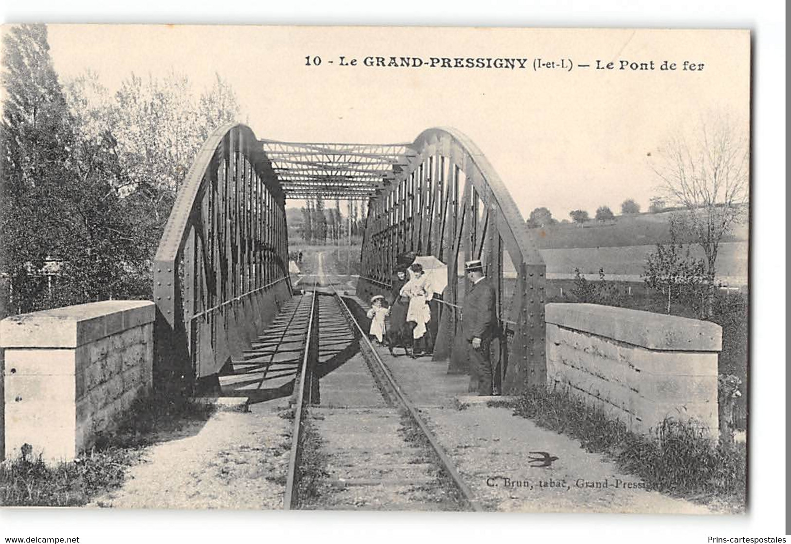 CPA 37 Le Grand Pressigny le pont de fer