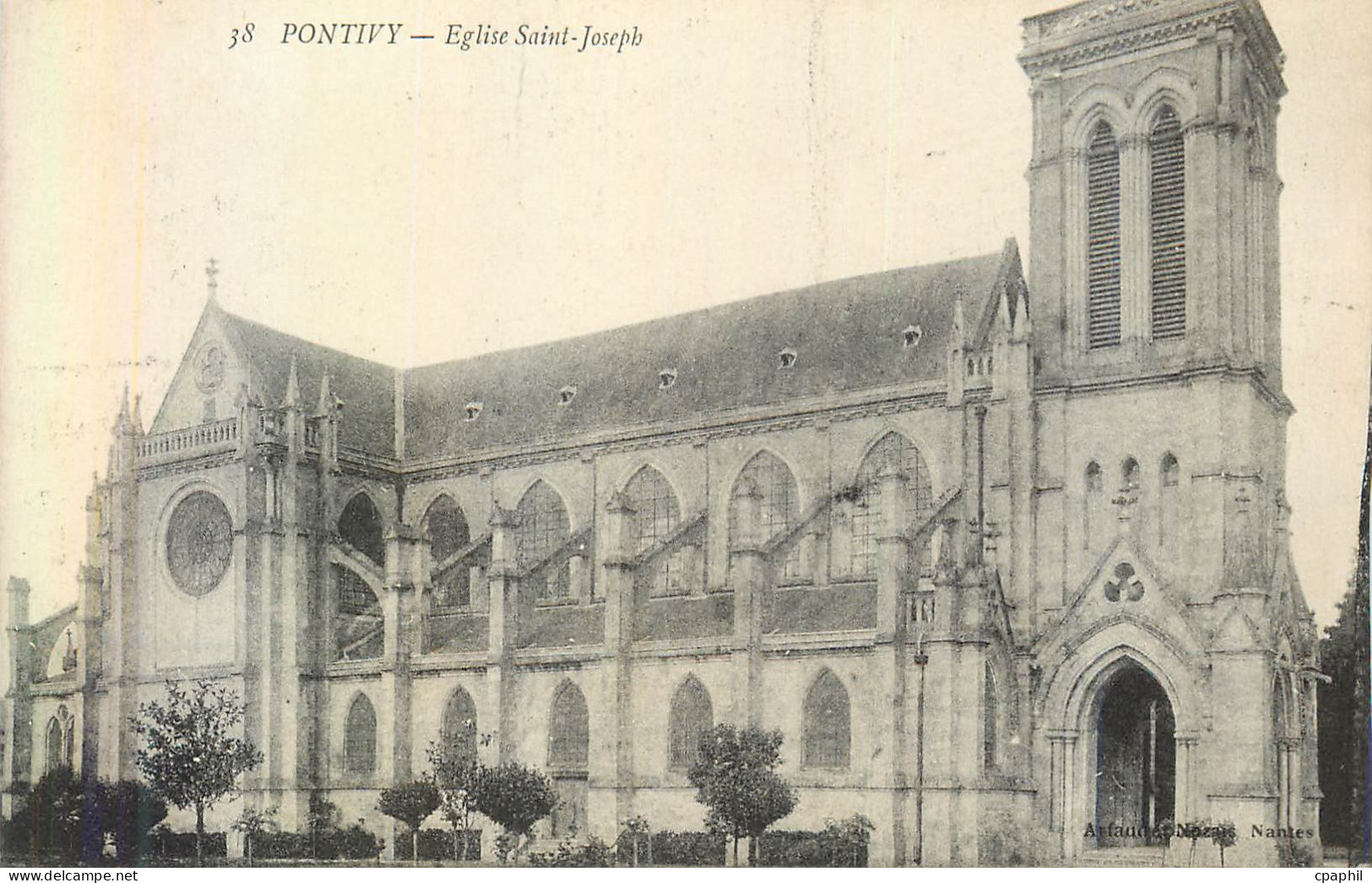 CPA 38 pontivy eglise saint joseph