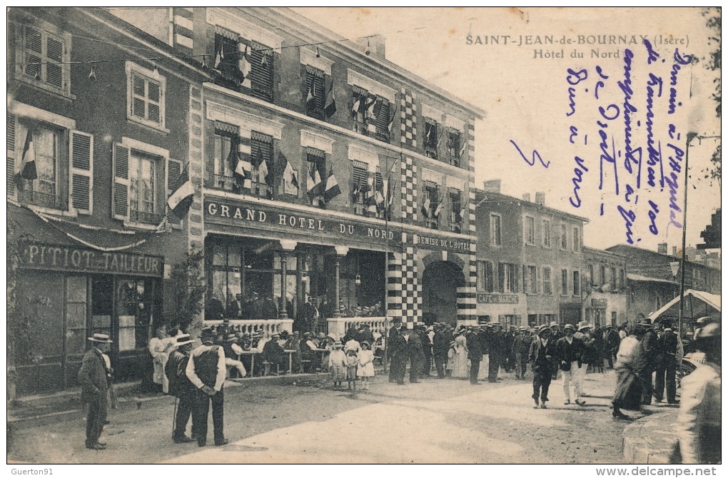 ( CPA 38 )  SAINT-JEAN-DE-BOURNAY  /  Hôtel du Nord  -