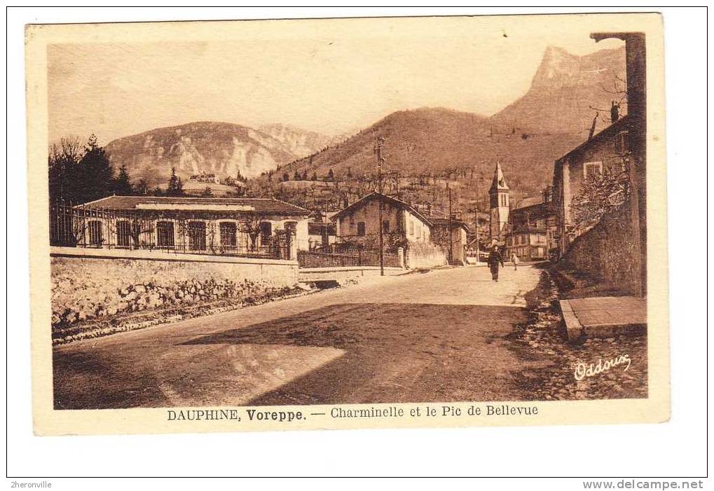 CPA - 38 -  VOREPPE - Charminelle et le Pic de Bellevue