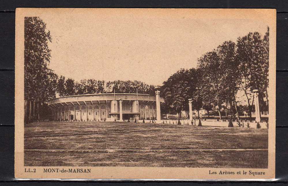 CPA 40 - Mont-de-Marsan - Les Arenes et le Square