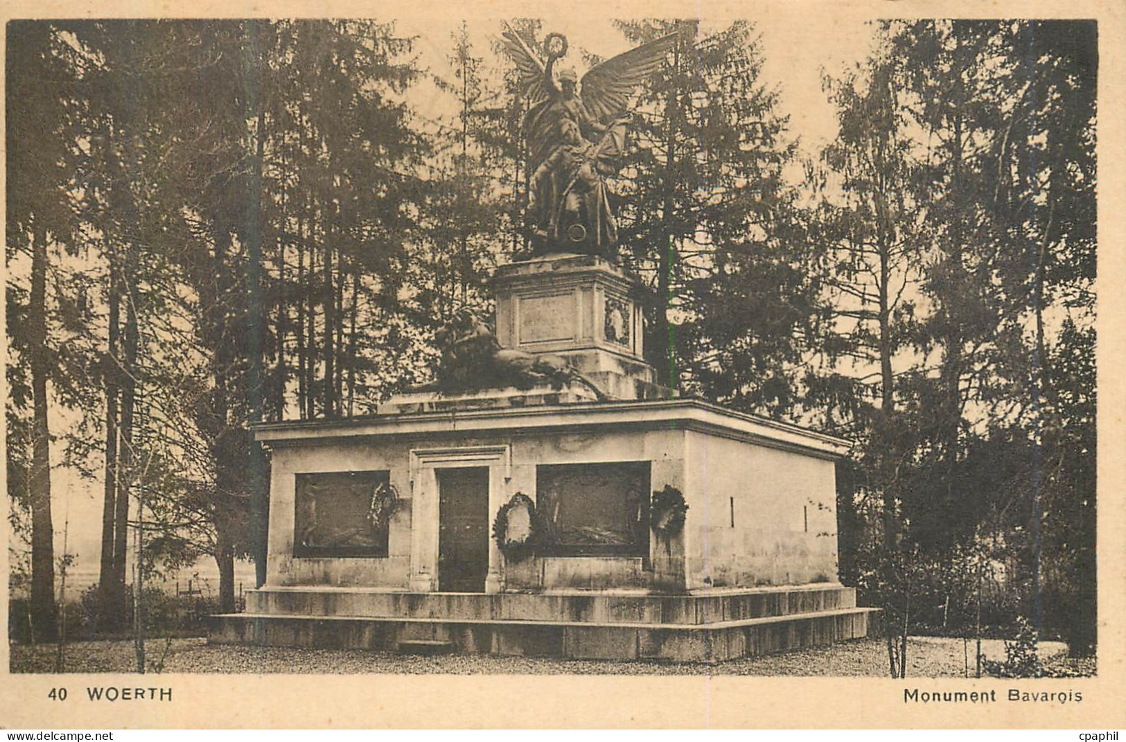 CPA 40 woerth monument bavarois