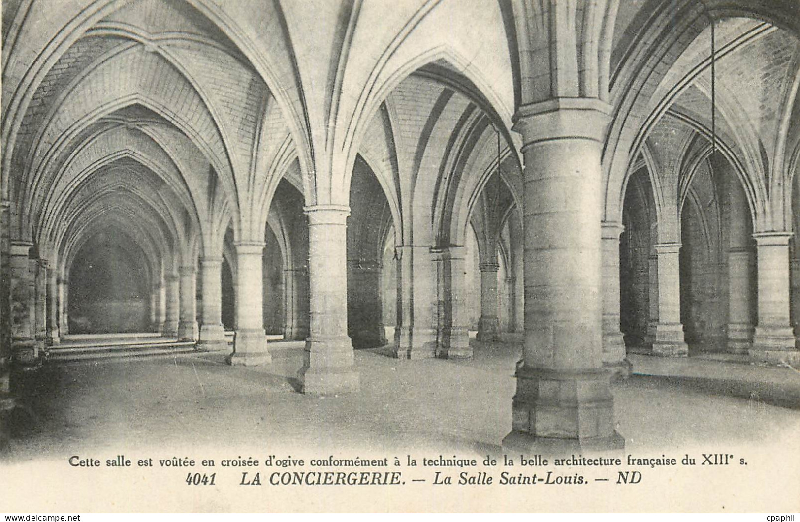 CPA 4041 la conciergerie la salle saint louis