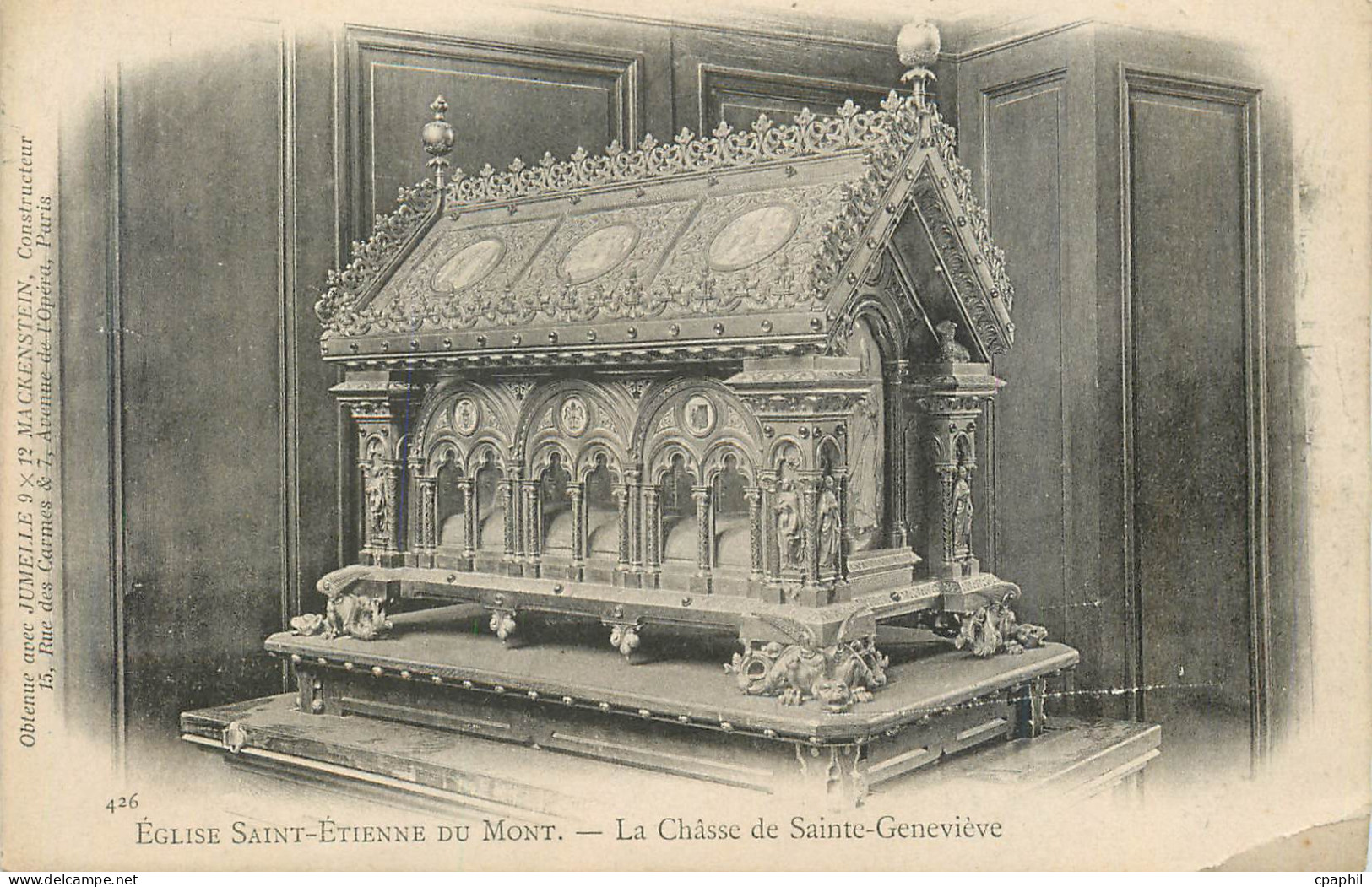 CPA 426 eglise saint etienne du mont la chaise de sainte genevieve