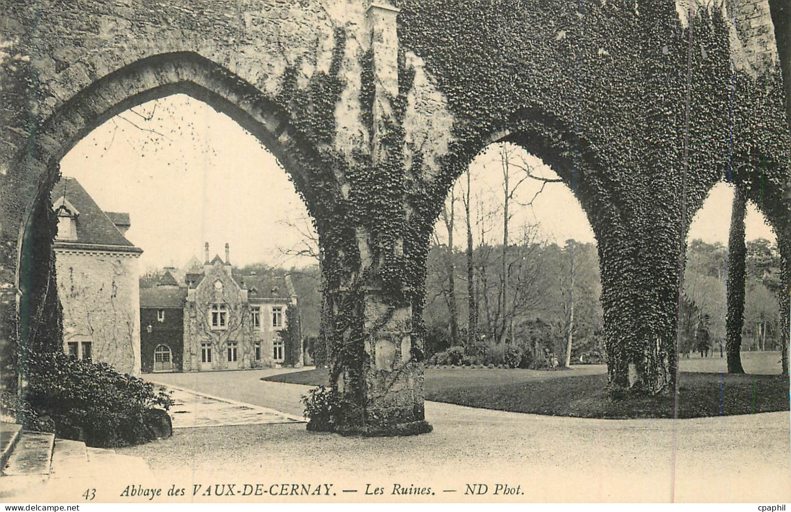 CPA 43 abbaye des vaux de cernay les ruines