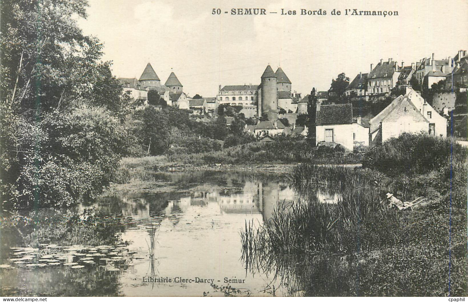 CPA 50 semur les bords de l armancon