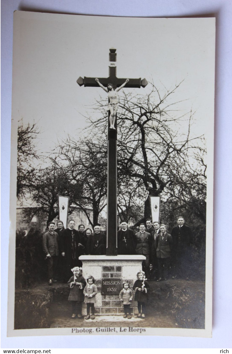 CPA [53] Mayenne >   Le Horps - carte photo - mission 1932 - Photog. Guillet