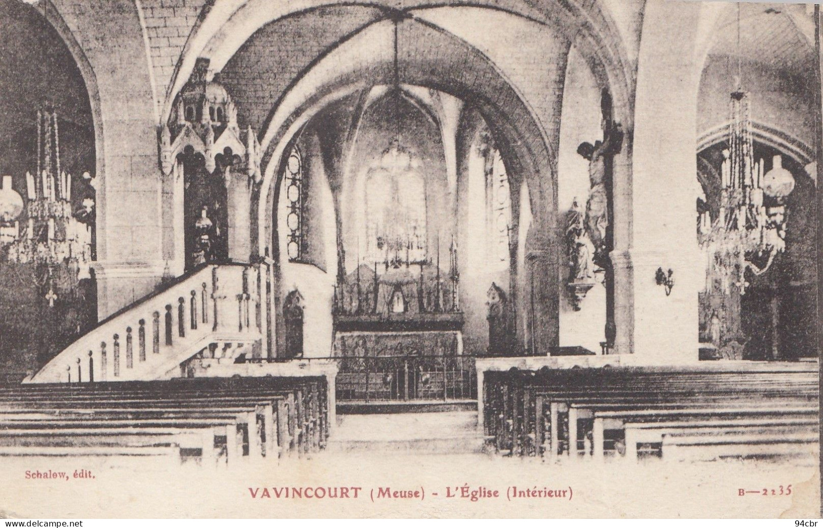 CPA (55)  VAVINCOURT l eglise interieur)