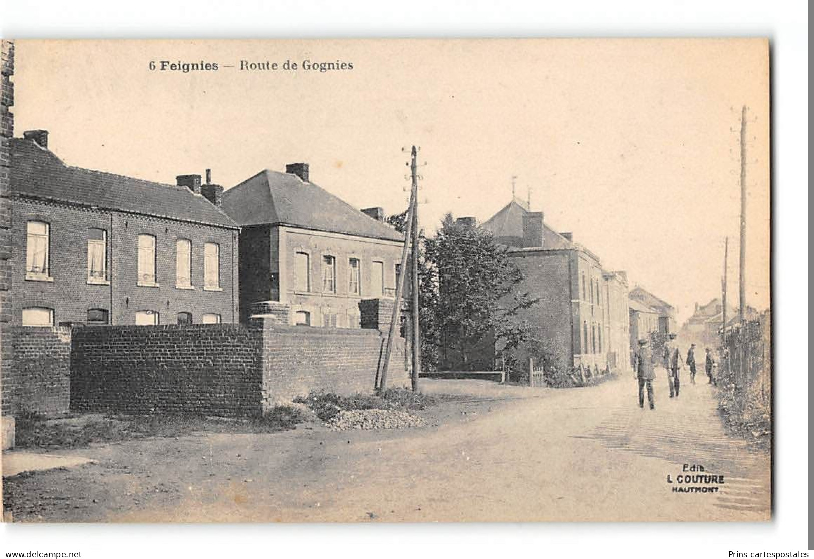 CPA 59 Feignies Route de Cognies