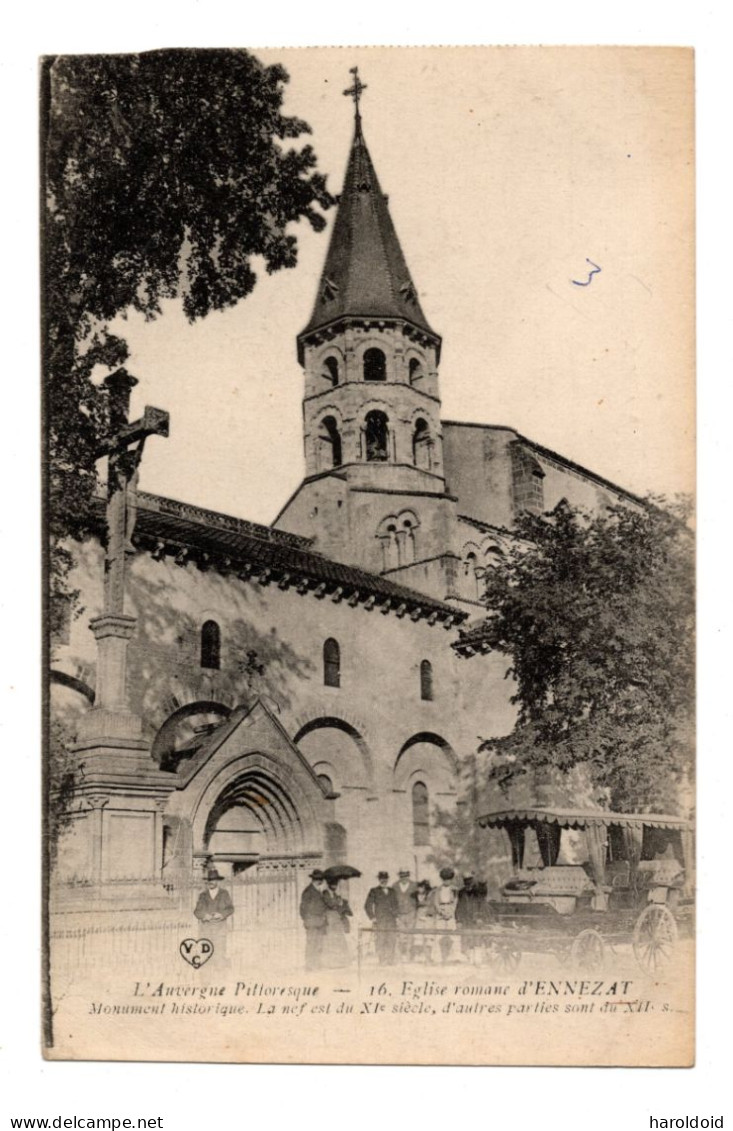 CPA 63 - ENNEZAT - EGLISE ROMANE