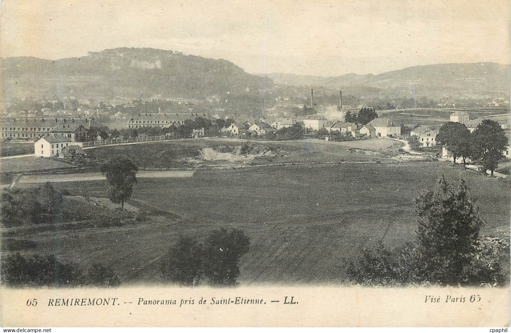 CPA 65 remiremont panorama pris de saint etienne