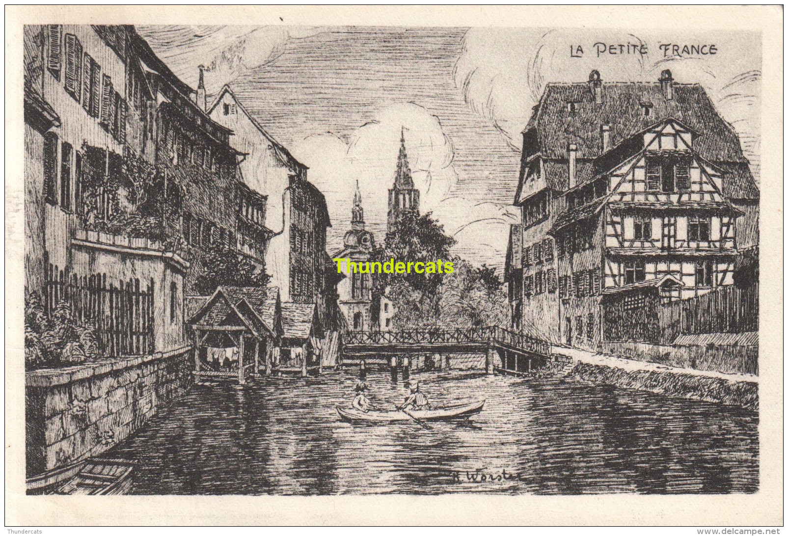 CPA 67 ILLUSTRATEUR LA PETITE FRANCE H WORSTER STRASBOURG