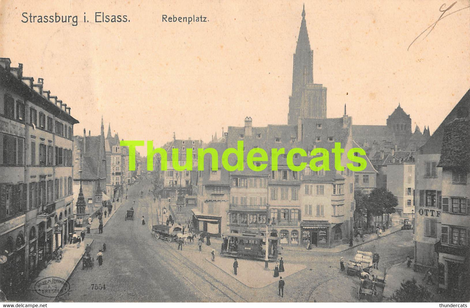 CPA 67 STRASSBURG REBENPLATZ STRASSBOURG TRAM