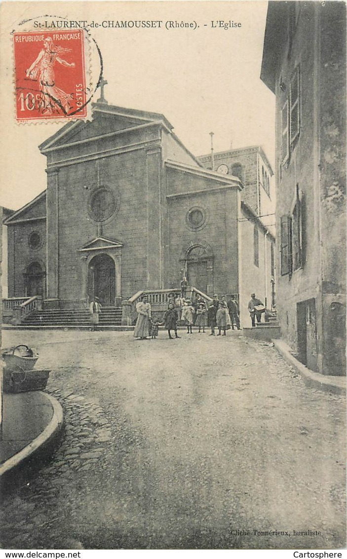 CPA 69 Rhone Saint-Laurent-de-Chamousset l'Eglise