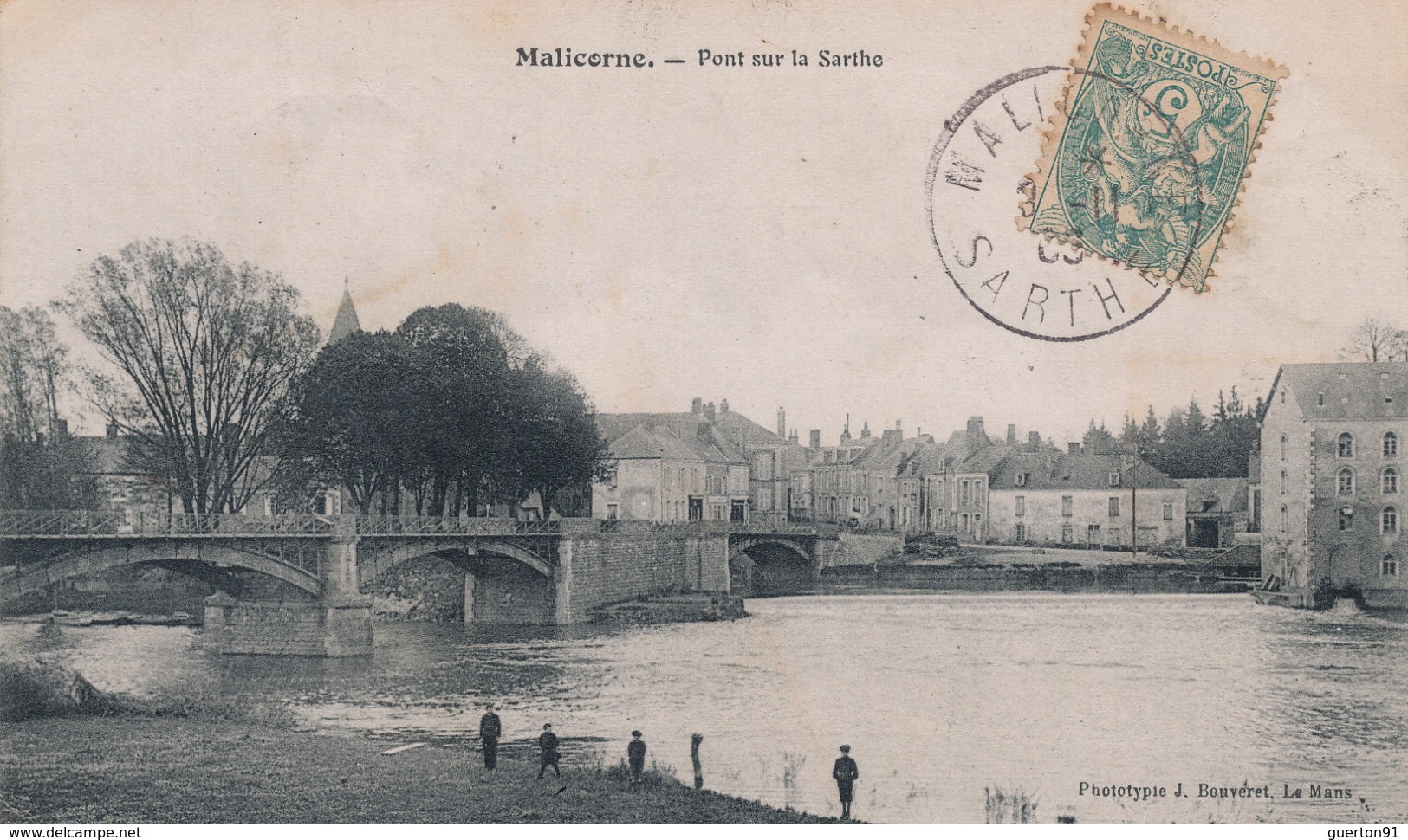 (CPA 72) MALICORNE-SUR-SARTHE /  Pont sur la Sarthe -