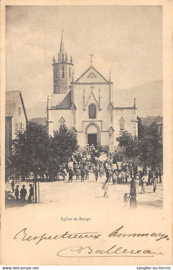 CPA 74 EGLISE DE BOEGE