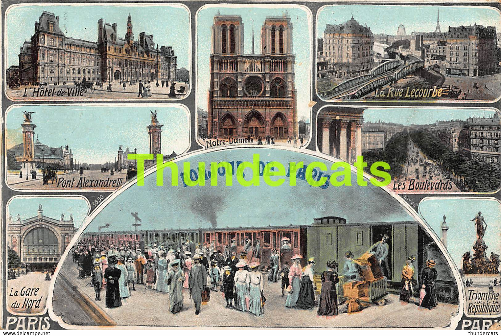 CPA 75 BONJOUR DE PARIS