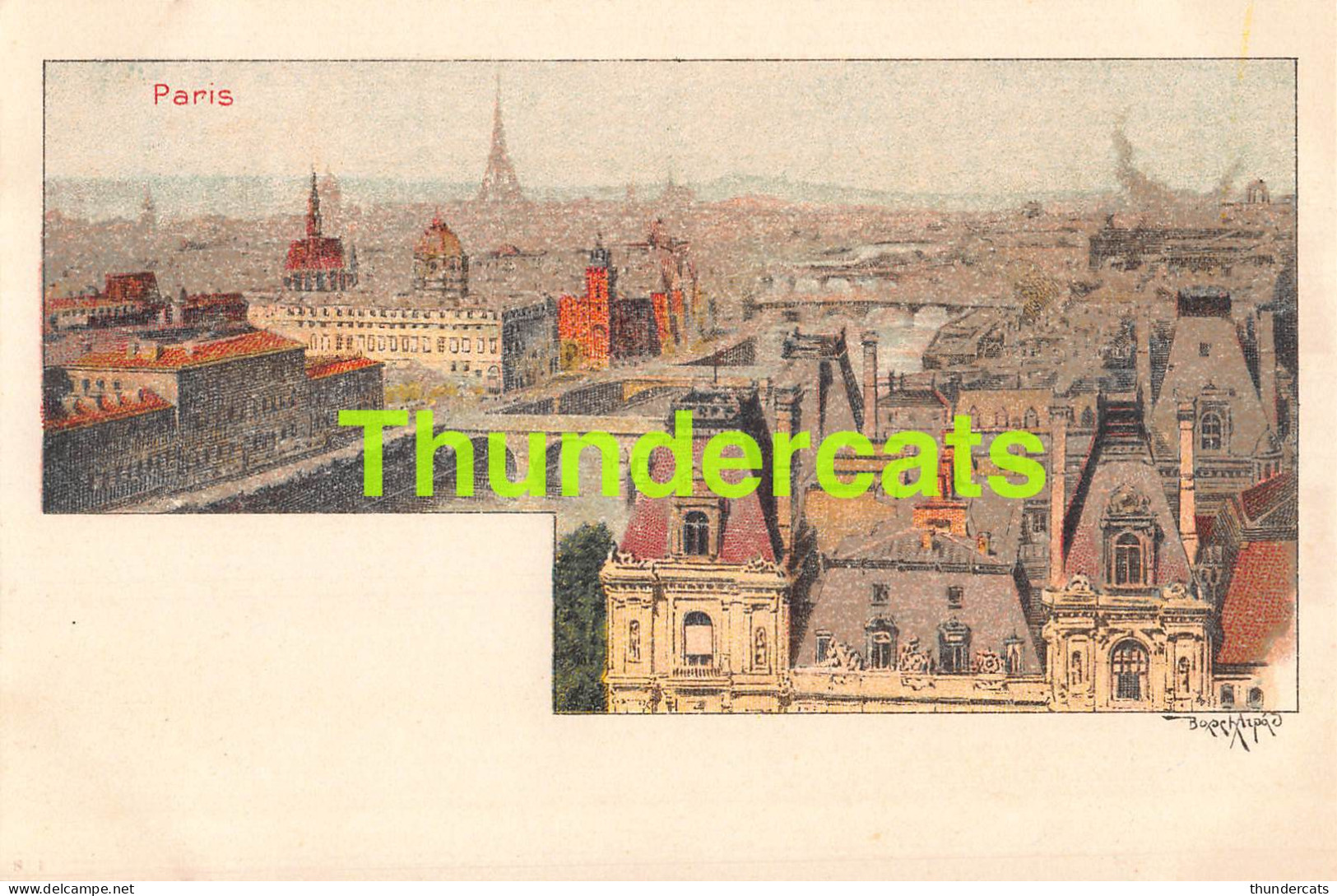 CPA 75 LITHO PARIS ILLUSTRATEUR