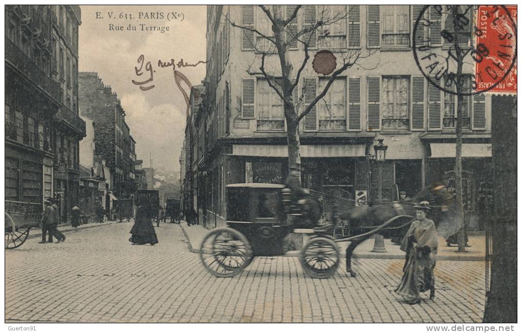 ( CPA 75 )  PARIS 10 ème  /  Rue du Terrage  -