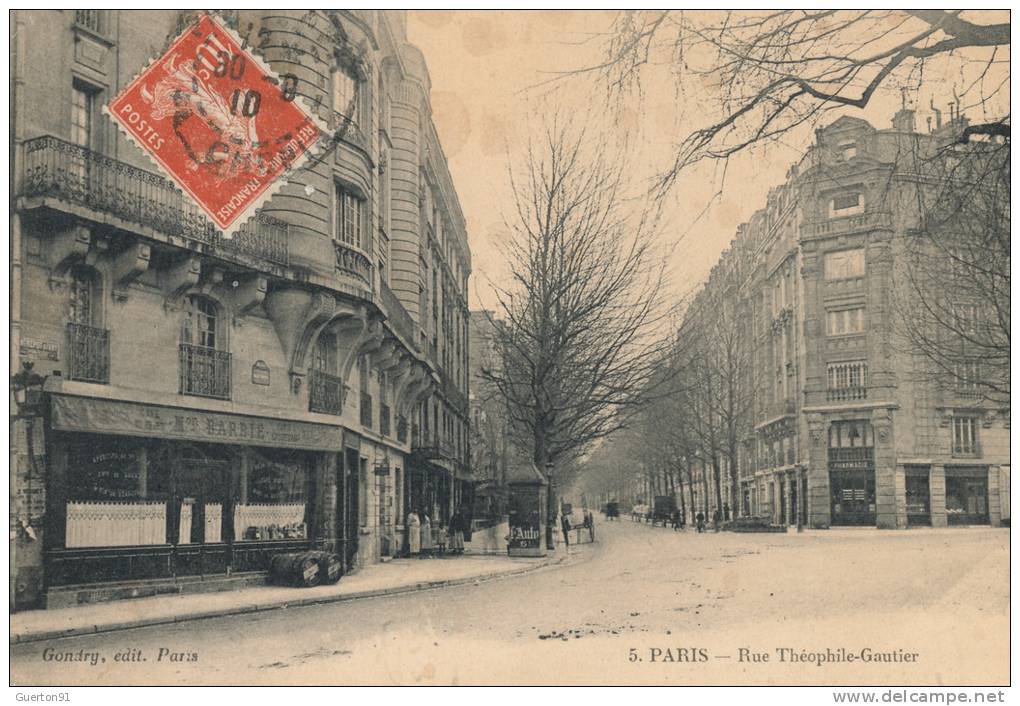 ( CPA 75 )  PARIS 16 ème  /  Rue Théophile-Gauthier  -