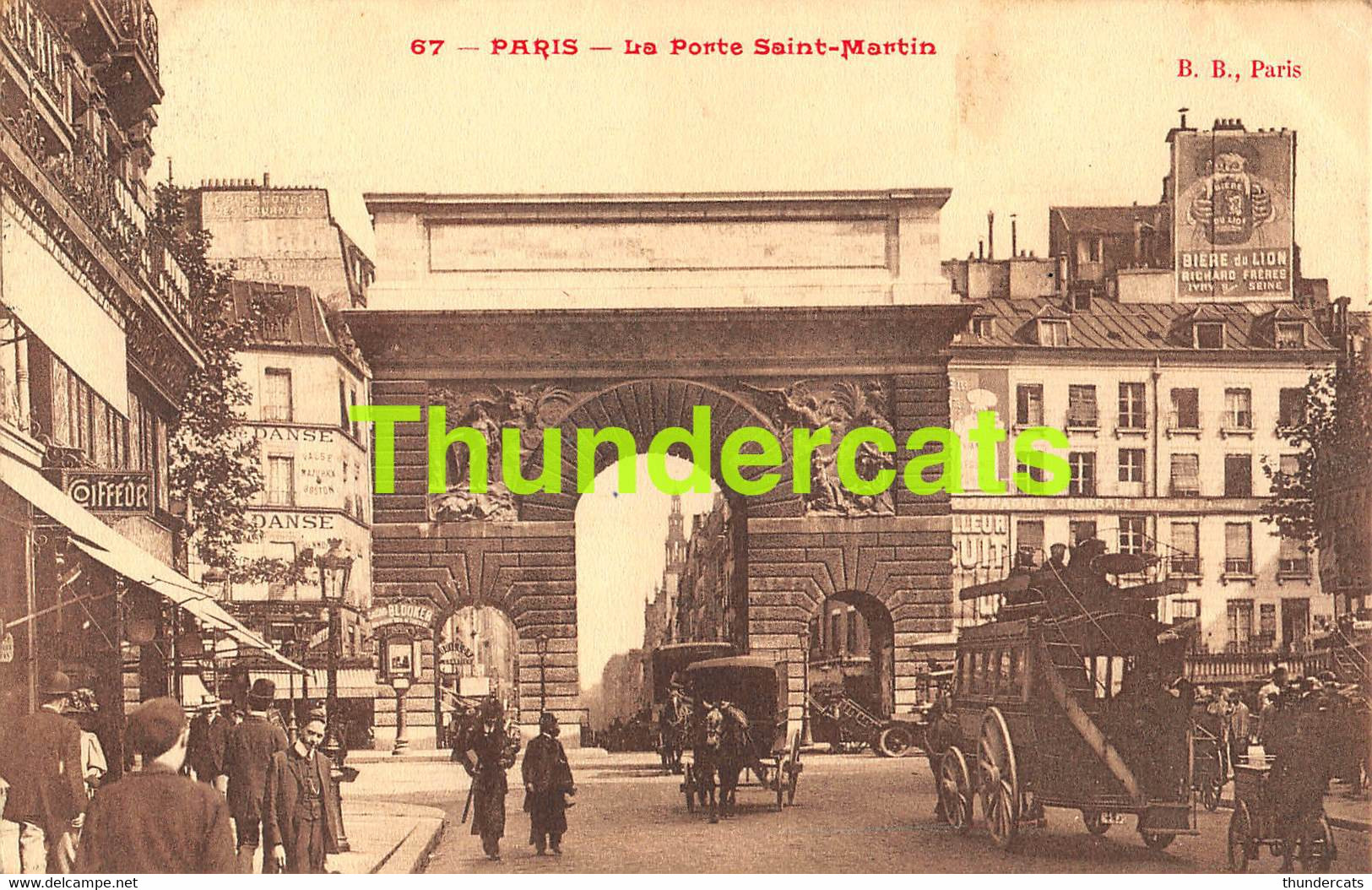 CPA 75 PARIS LA PORTE SAINT MARTIN