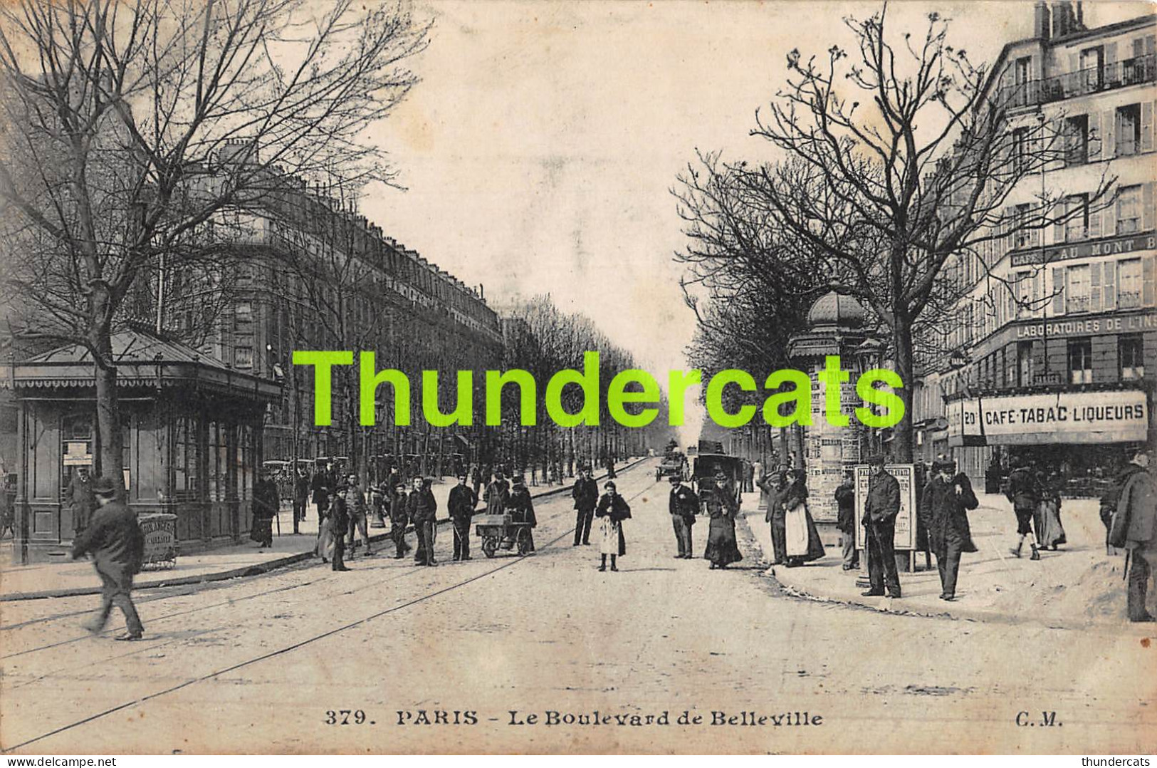 CPA 75 PARIS LE BOULEVARD DE BELLEVILLE