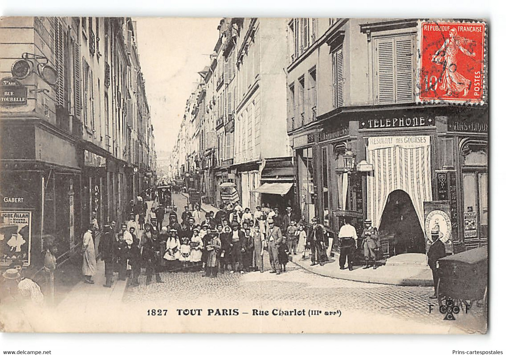 CPA 75 Rue Charlot Tout Paris 1827