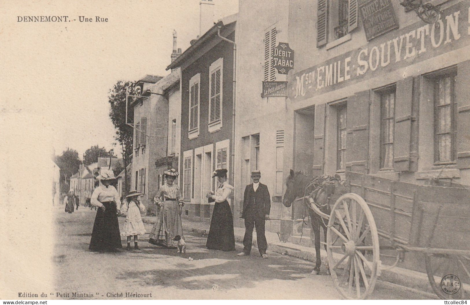 CPA-78-DENNEMONT-Une rue-Gros plan