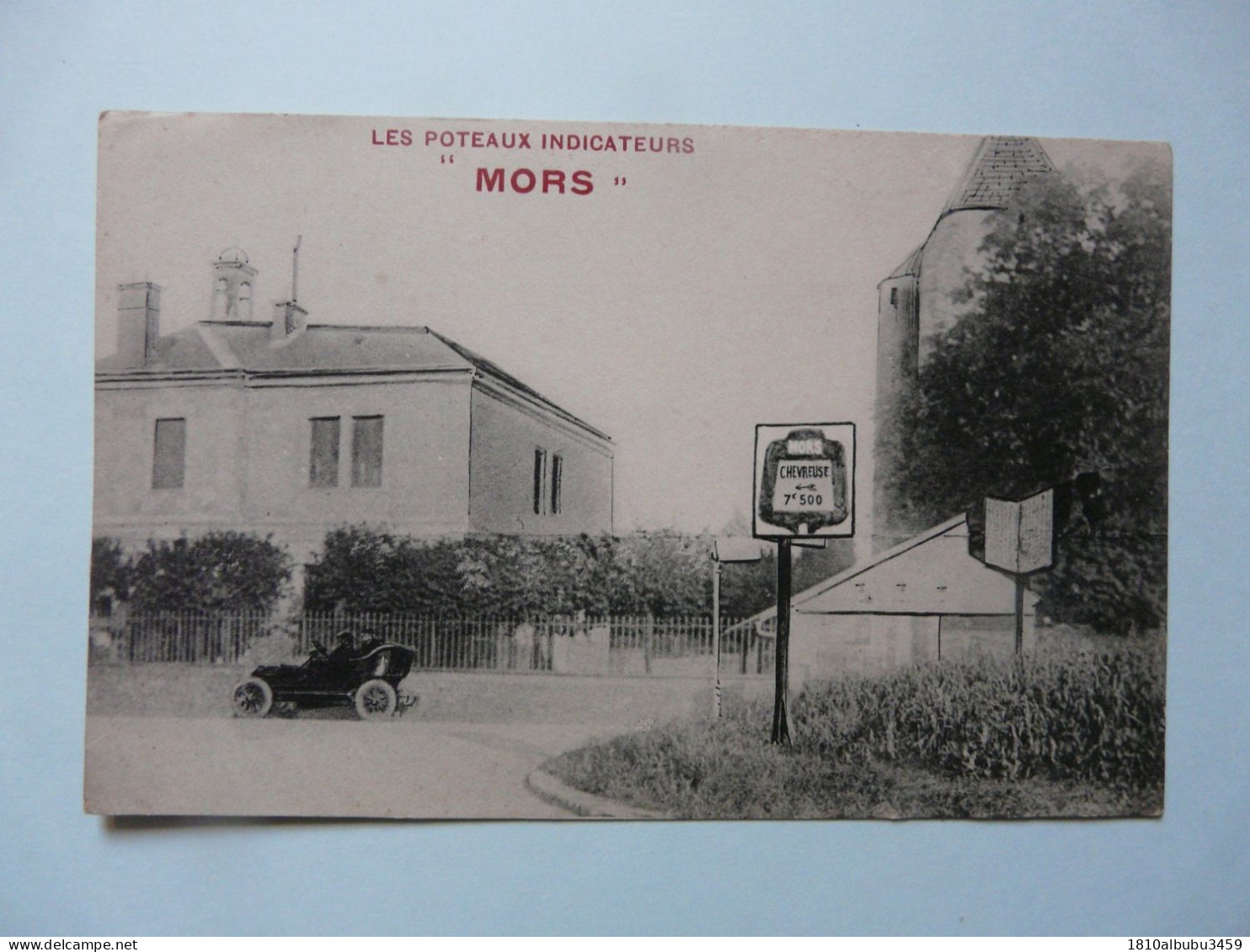 CPA 78 YVELINES - MORS : LES POTEAUX INDICATEURS "MORS" - Scène animée (automobile)