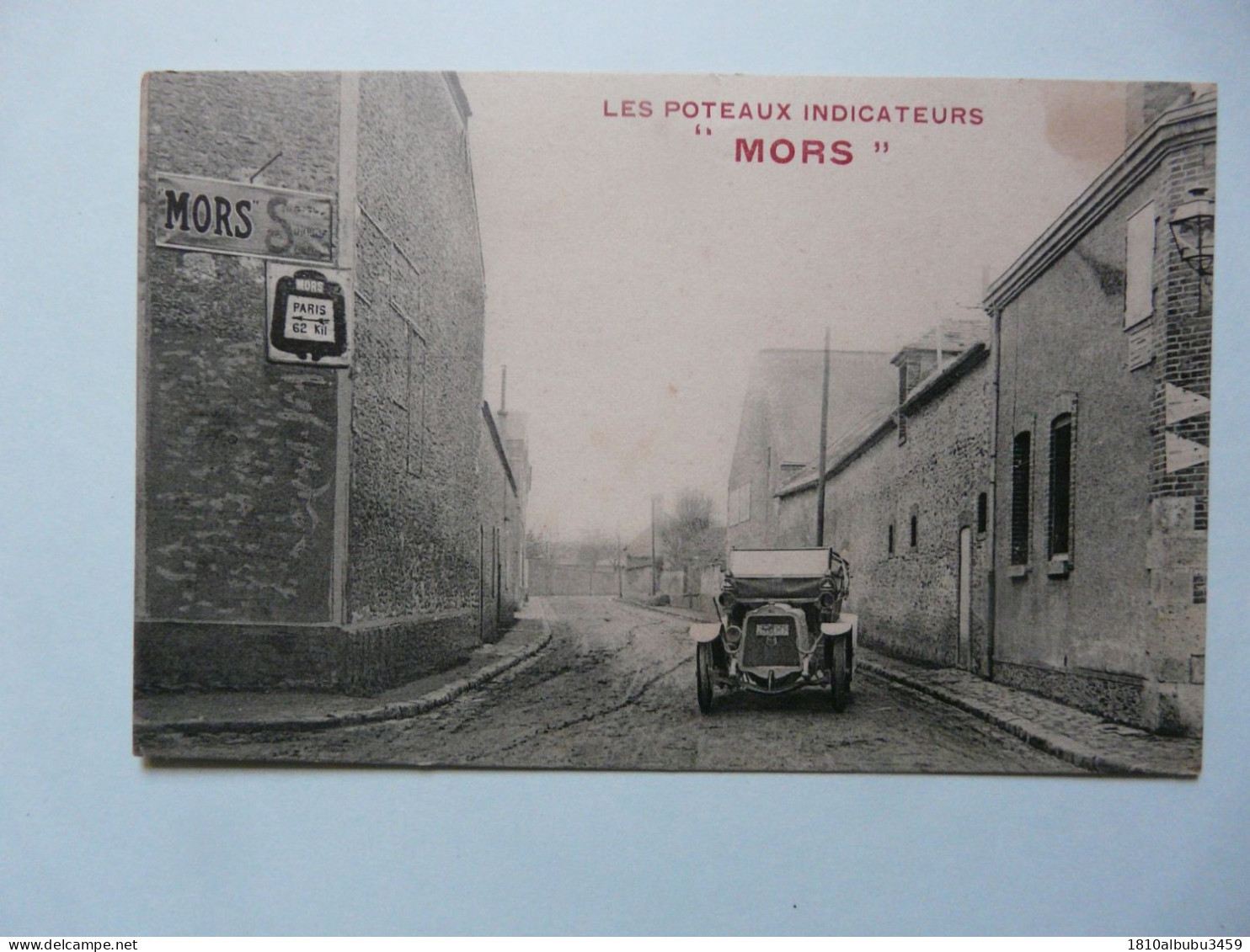 CPA 78 YVELINES - MORS : LES POTEAUX INDICATEURS "MORS" - Scène animée (automobile)