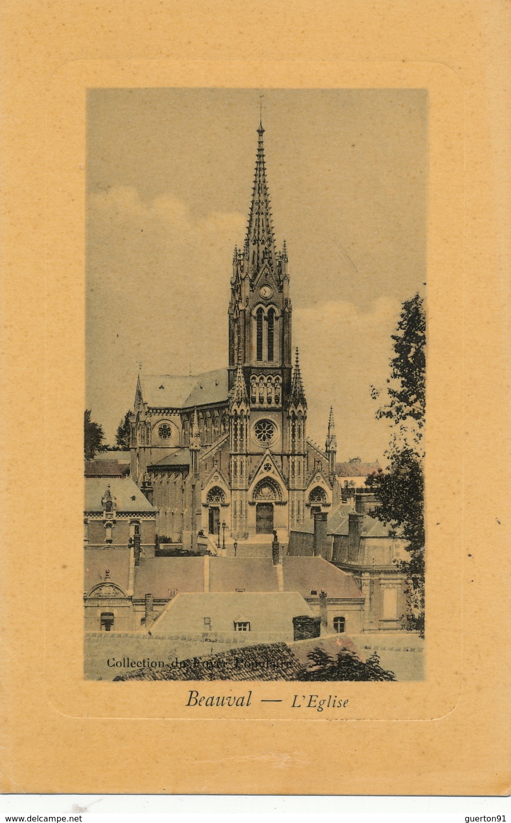( CPA 80 )   BEAUVAL  /  L'Église -