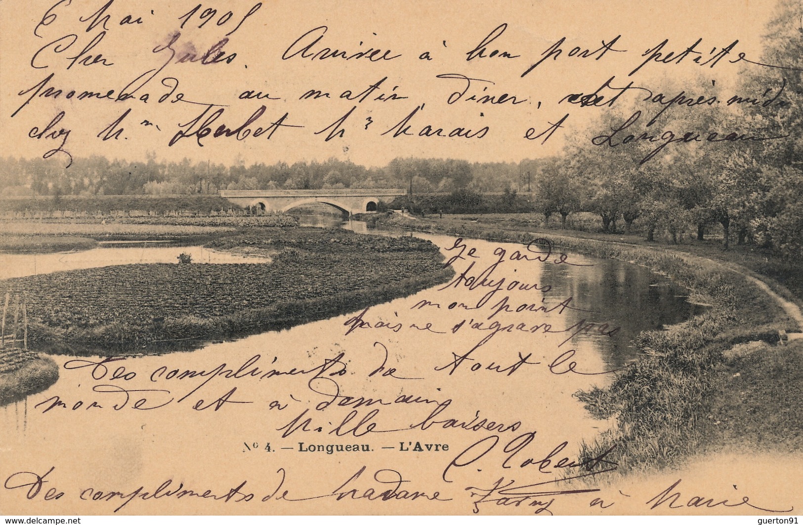 (CPA 80)  LONGUEAU  /  L'Avre -