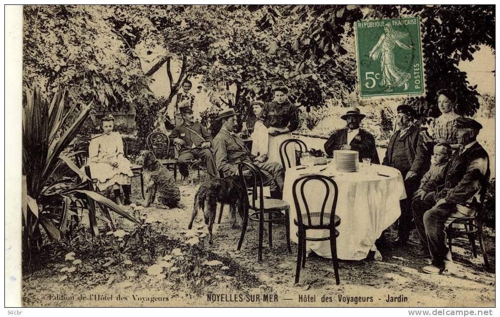 CPA (80) NOYELLES SUR MER hotel des voyageurs