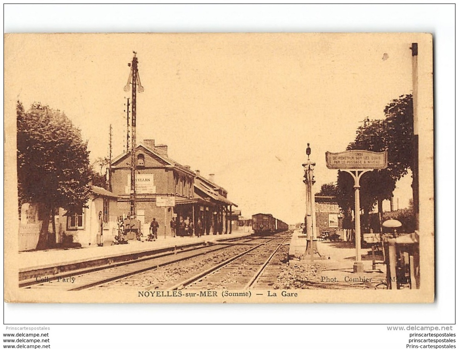 CPA 80 Noyelles sur Mer la gare