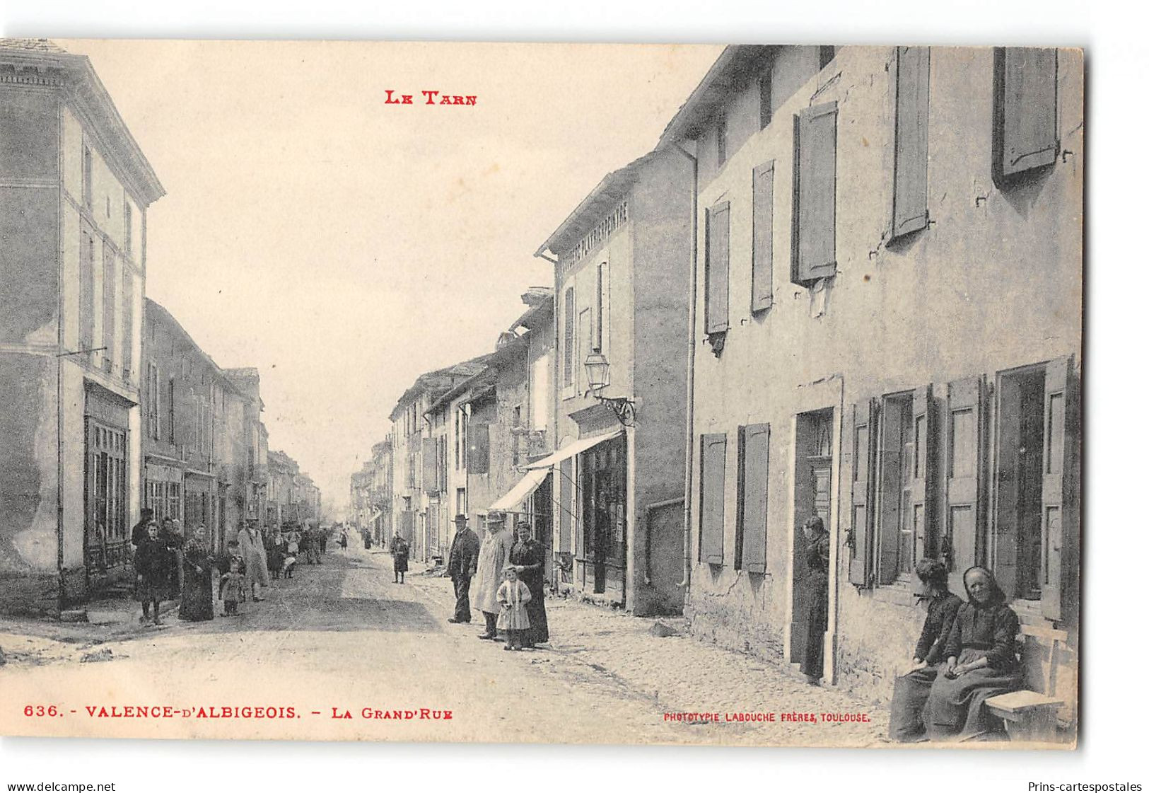 CPA 81 Valence d'Albigeois la Grand Rue
