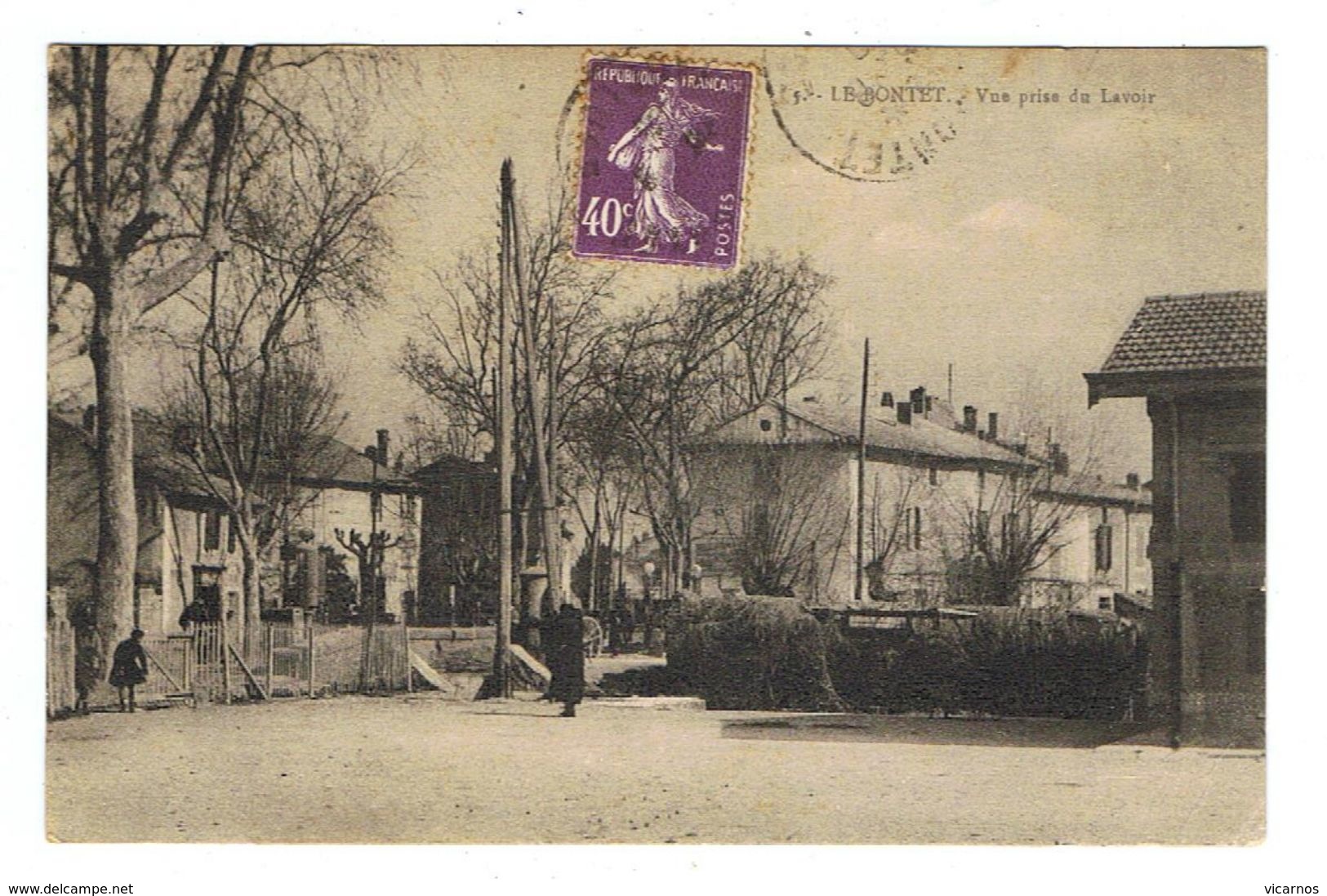 CPA 84 LE PONTET Vue prise du lavoir