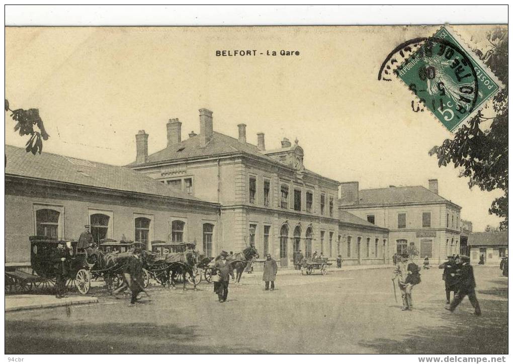 cpa  (90) de BELFORT - la gare