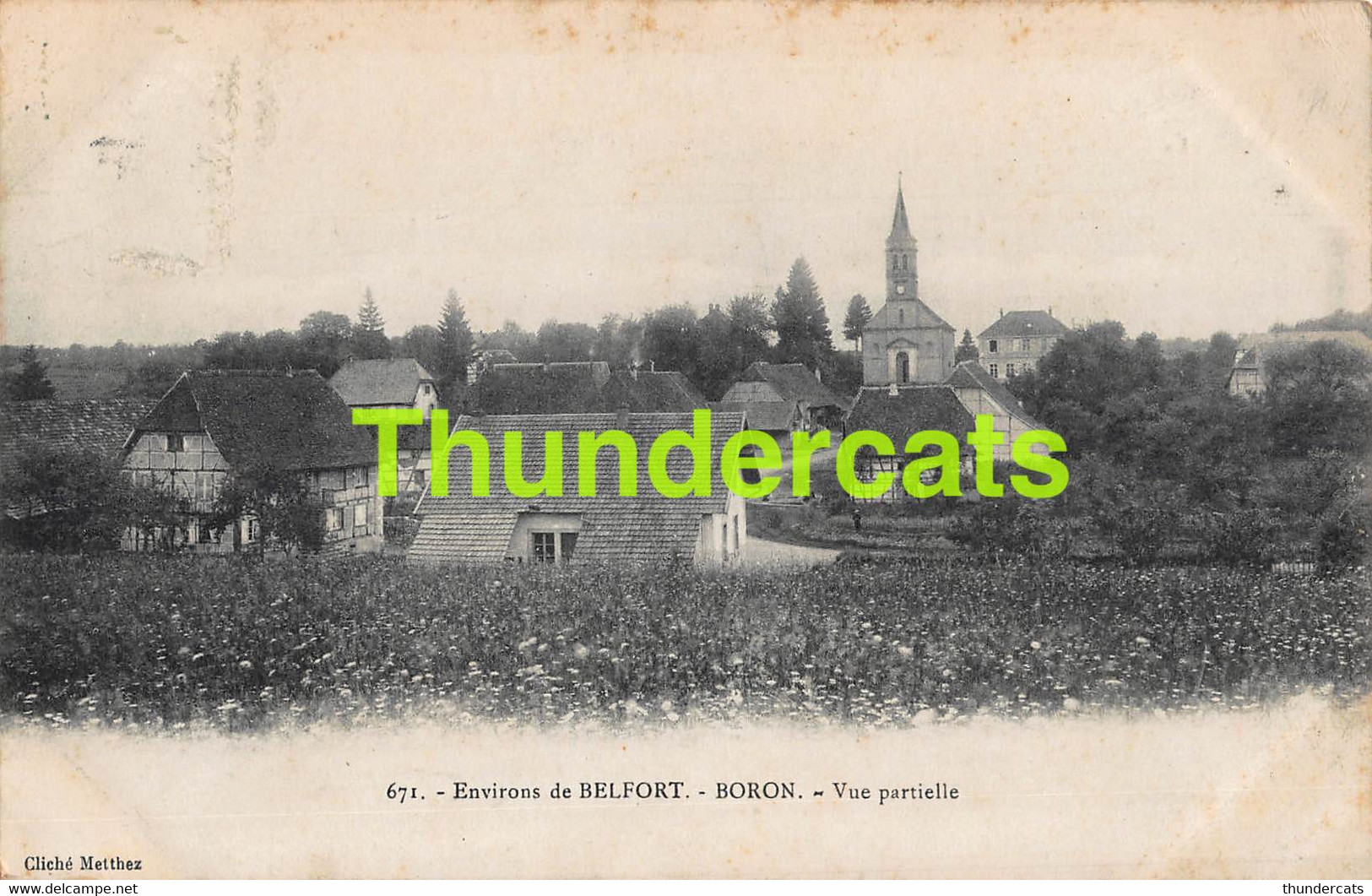 CPA 90 ENVIRONS DE BELFORT BORON VUE PARTIELLE