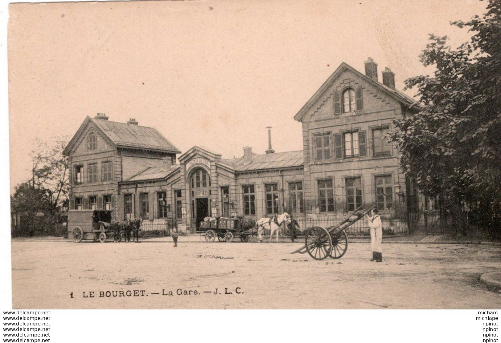 CPA 93 LE BOURGET  la gare