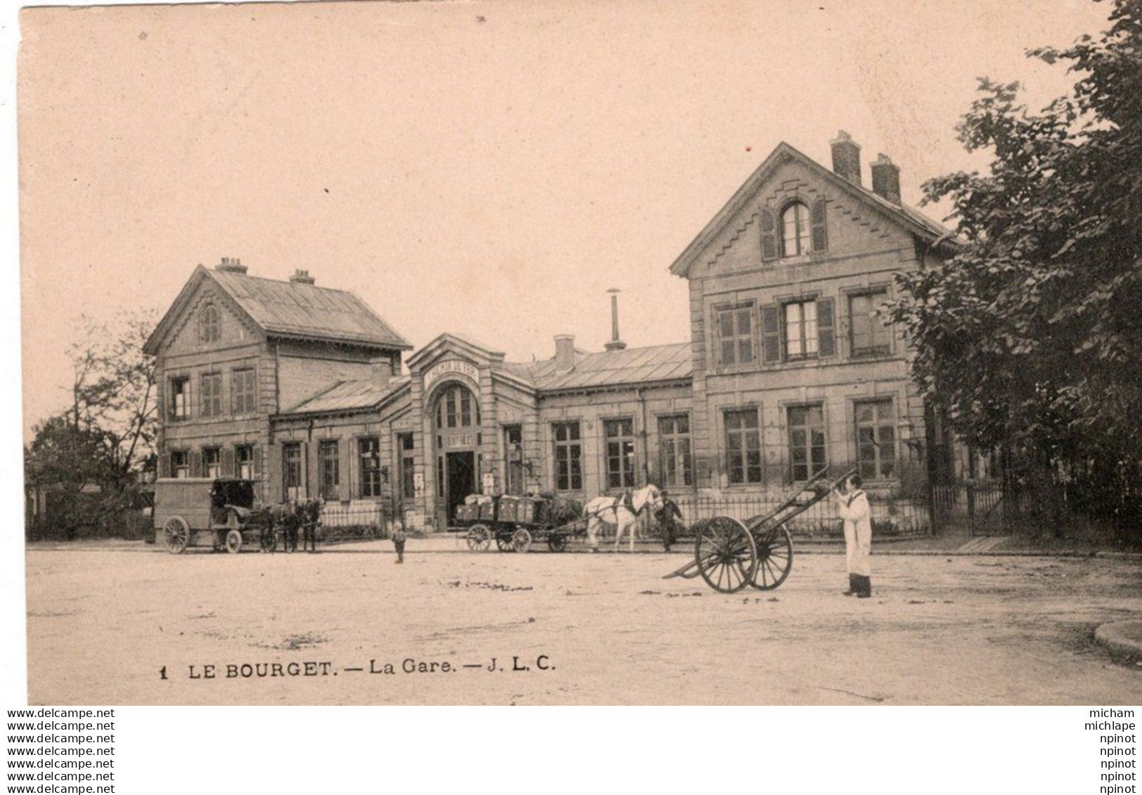 CPA 93 LE BOURGET  la gare