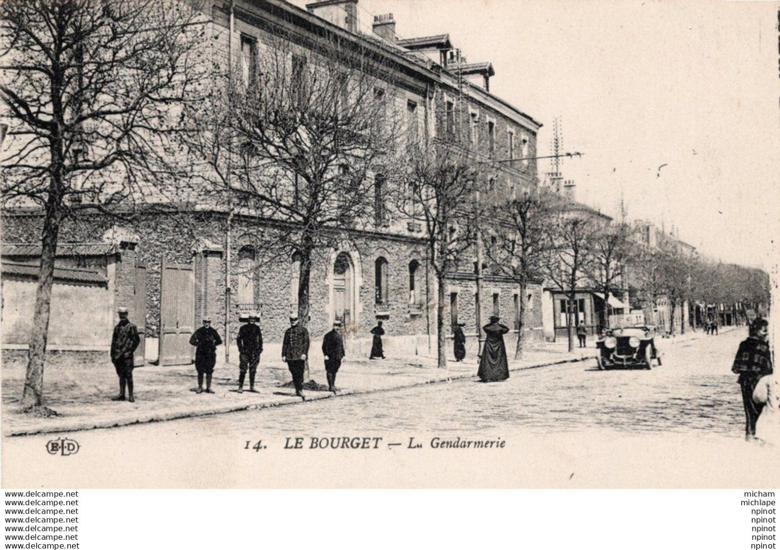 CPA 93 LE BOURGET  la gendarmerie