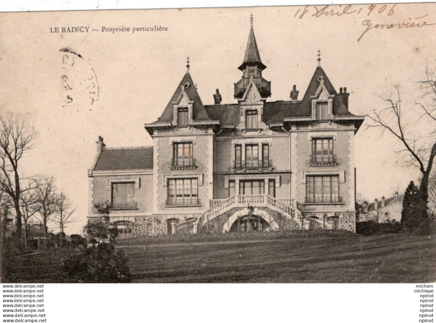 CPA 93 LE RAINCY -  proprietée particuliere