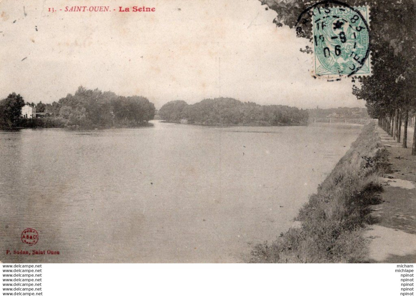 CPA 93 SAINT OUEN  - la seine